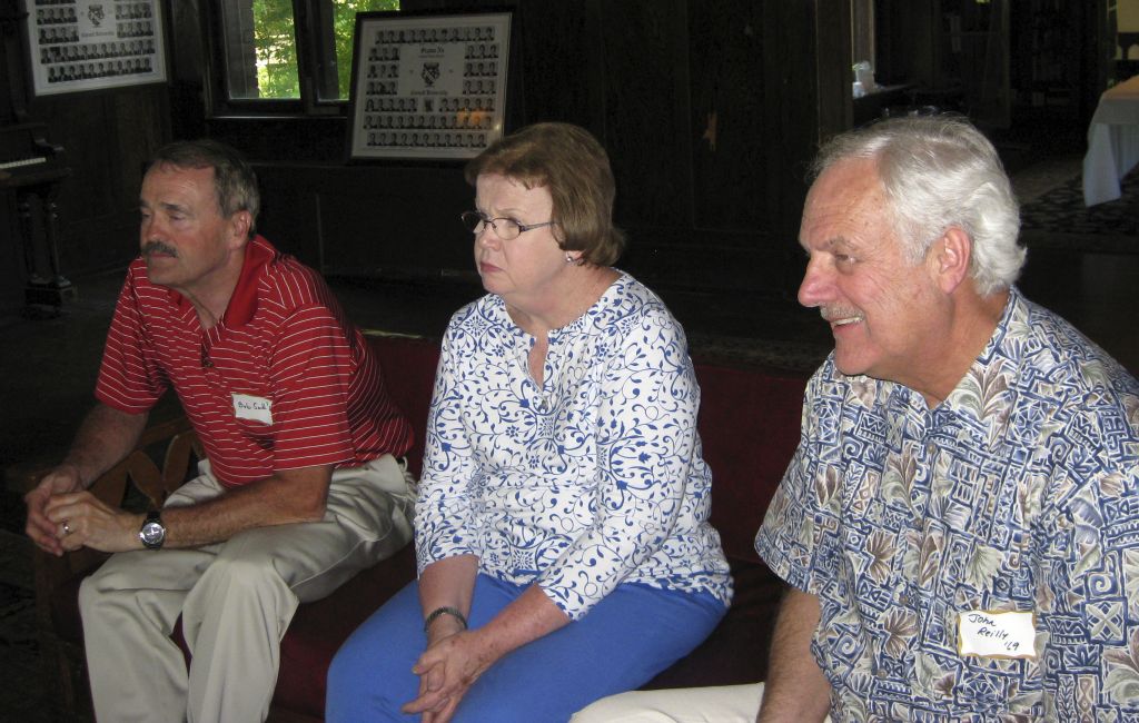 Bob Smith ’69, Pat Smith, John Reilly ’69